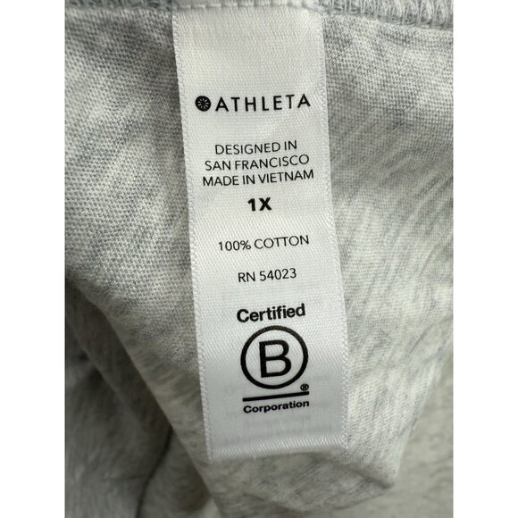 Athleta Women's Daily Crew Tee T-Shirt Gray NWT Size 1X - Picture 6 of 7